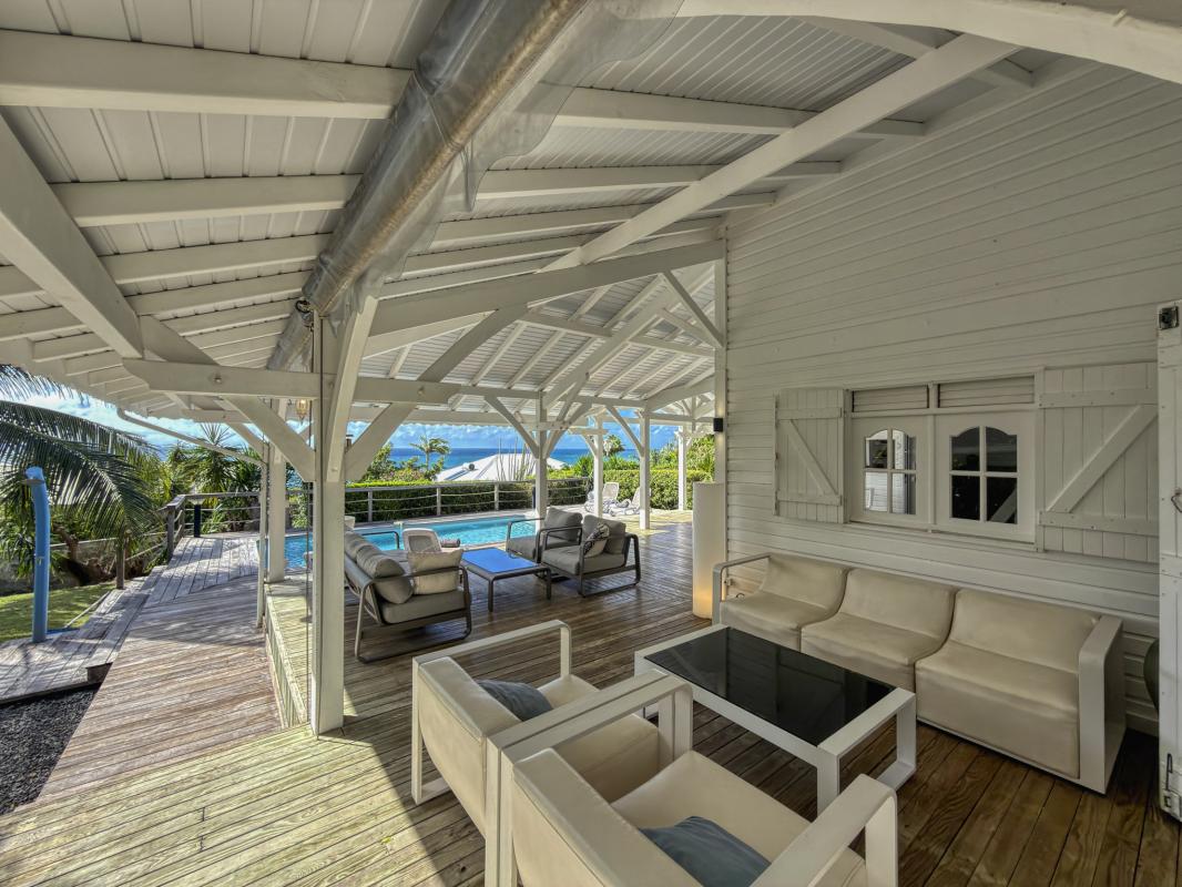 14.Location Villa piscine vue mer Sainte Anne Guadeloupe_Terrasse vue mer